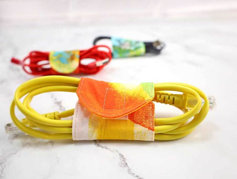 DIY Fabric Cord Keeper – Cord Wrap Template in 3 sizes