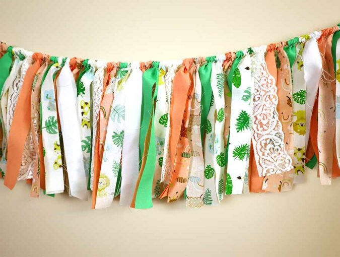 DIY Fabric Garland: How to Make One in 4 Easy Steps - The Greenspring Home