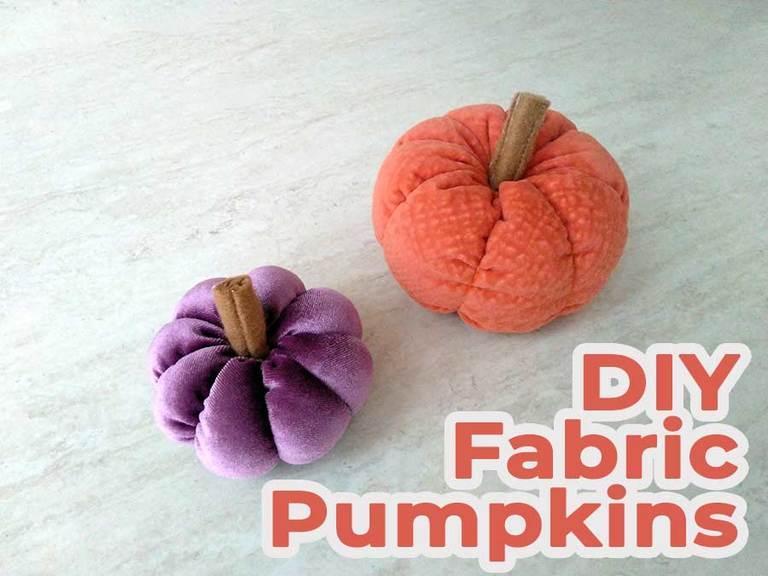 How to Make Fabric Pumpkins in 3 Sizes (Video + FREE Pattern)