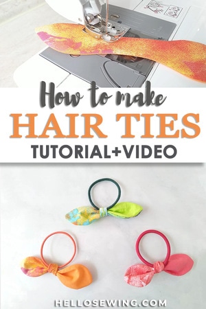 DIY Hair Ties | How To Make Hair Ties {FREE Pattern} ⋆ Hello Sewing