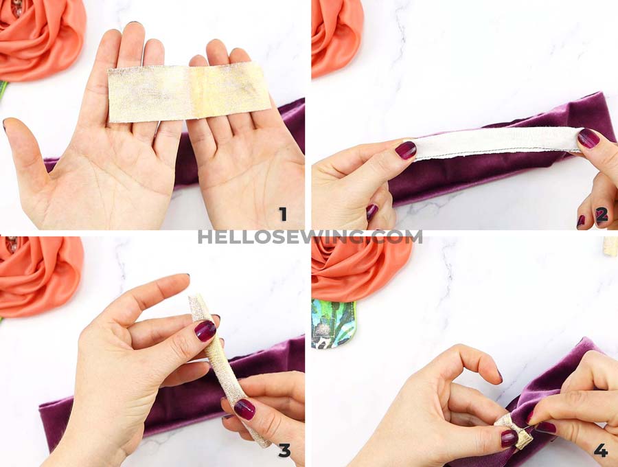 diy headband making of the faux knot