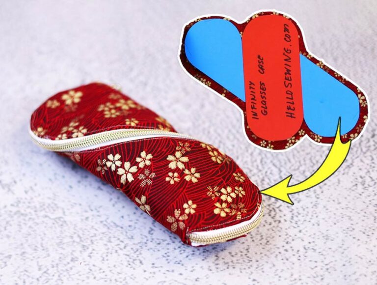 DIY Infinity Glasses Case [Eyeglasses Case Sewing Pattern + Video]