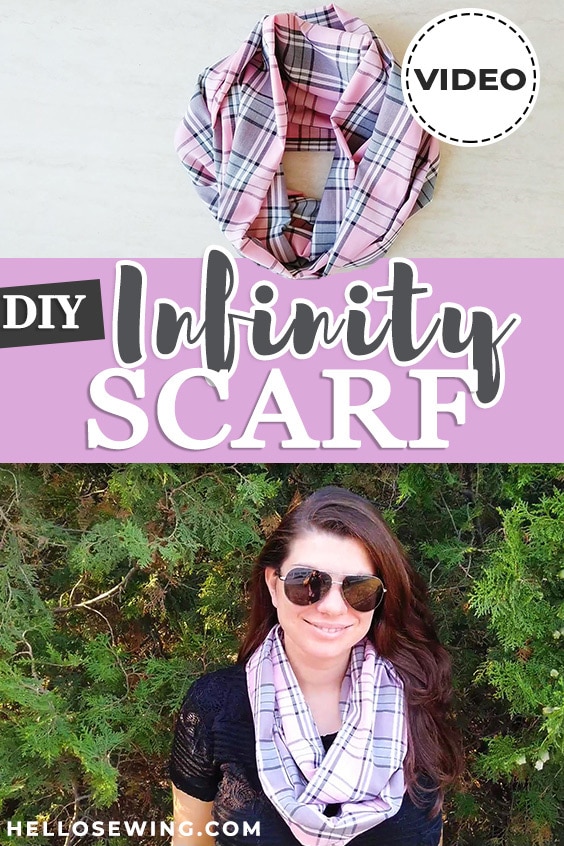 how to make an infinity scarf - DIY project with VIDEO