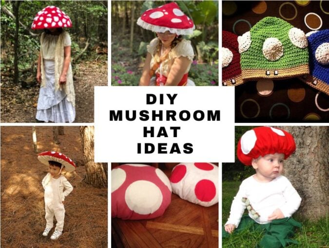diy mushroom hat ideas