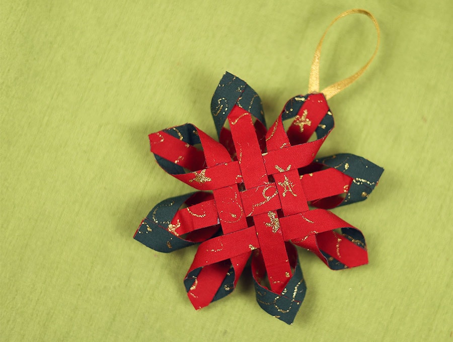how to make a no sew scandinavian star ornament