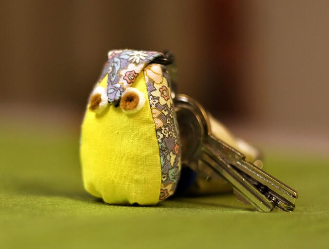 diy owl keychain or stuffed animal