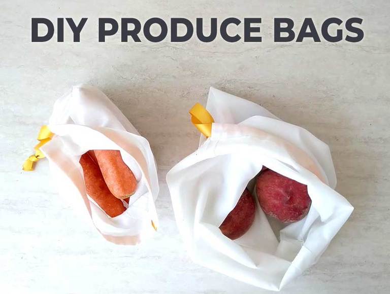 DIY Reusable Produce Bags – FREE Pattern + VIDEO Tutorial
