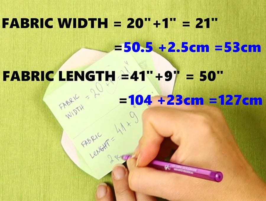 calculating the fabric needed to make a quillow
