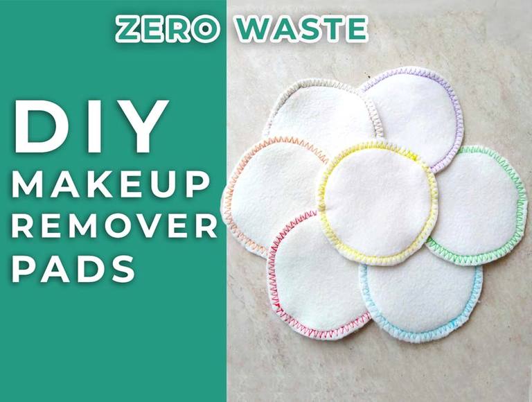 DIY Reusable Cotton Rounds | How to Make Zero Waste Makeup Remover Pads
