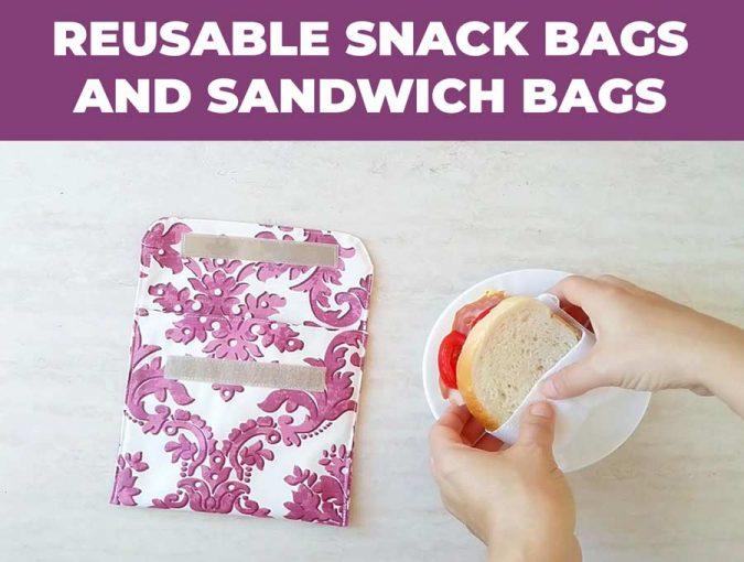 DIY reusable snack bags and sandwich bags