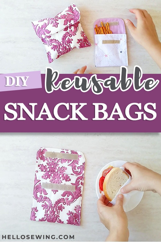 How to Make Reusable Snack Bags - Snack, Sandwich, and Gallon – Quiltd  Studios