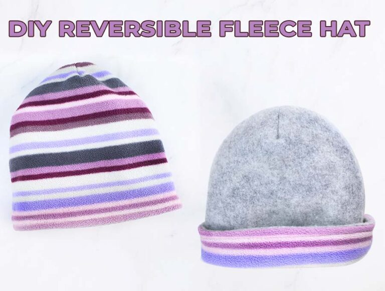 How to Sew: a Reversible Fleece Hat Pattern and Tutorial (VIDEO)