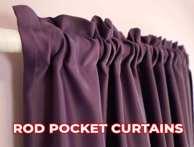 how to make rod pocket curtains