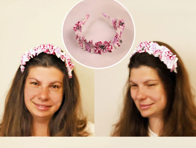 DIY Fluffy Ruffle Headband in 7 minutes with Just 3 seams