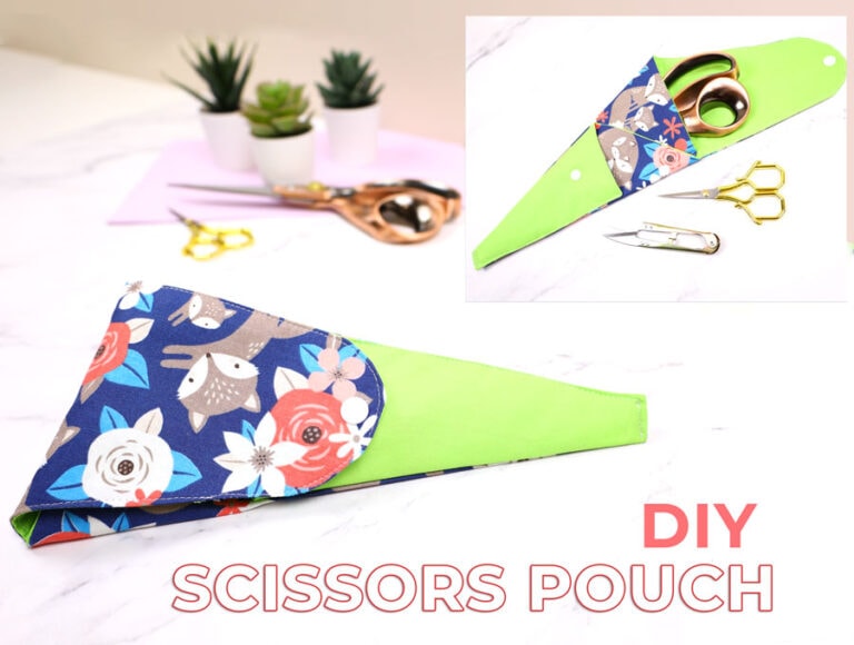 DIY Fabric Scissors Holder with FREE Scissors Case Pattern