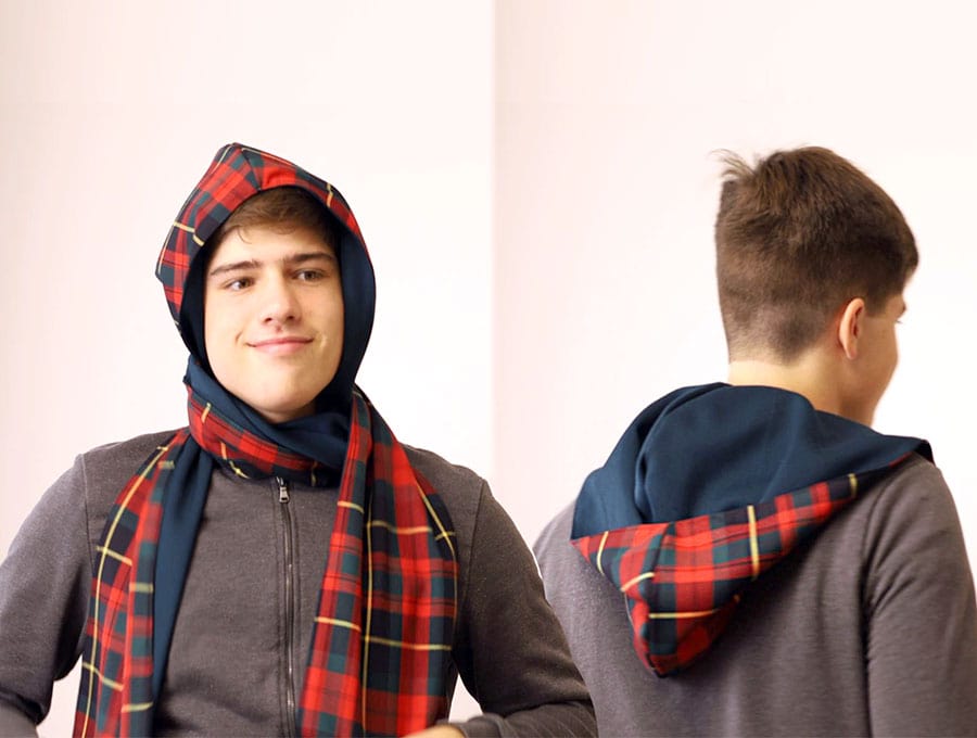 DIY Hooded Scarf - How To Make A Scoodie [Scarf With A Hood