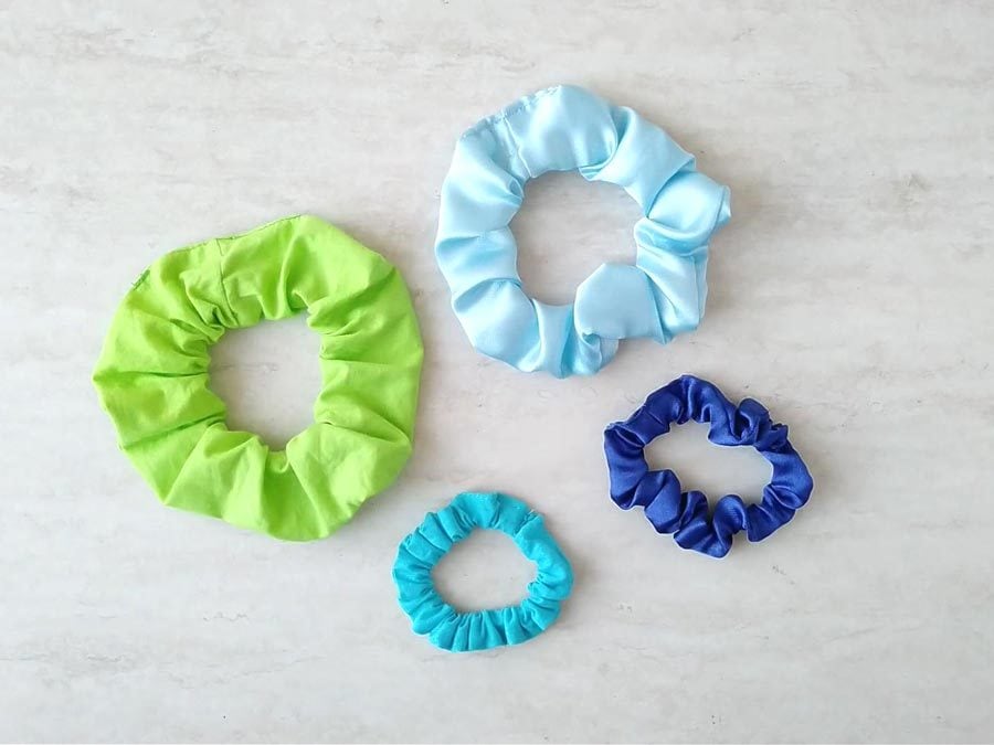 How to Make a Scrunchie {6 sizes & Bow} DIY Scrunchie