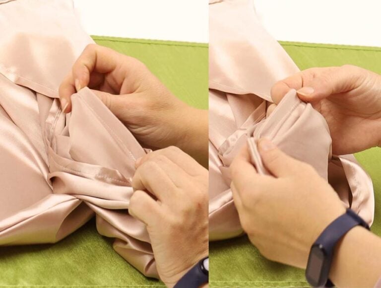 DIY Satin Or Silk Pillowcase With A Flap / How To Make A Real Silk