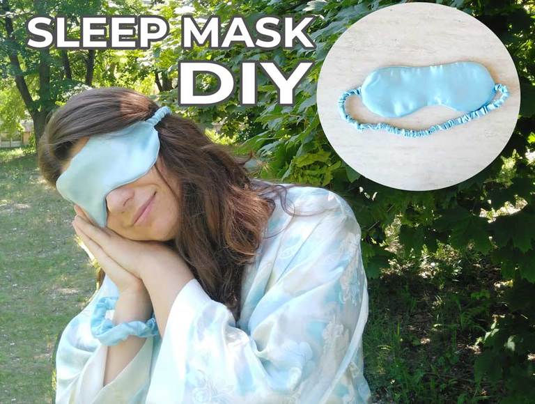 DIY Sleep Mask For Stylish Sleep – Tutorial and Free Pattern
