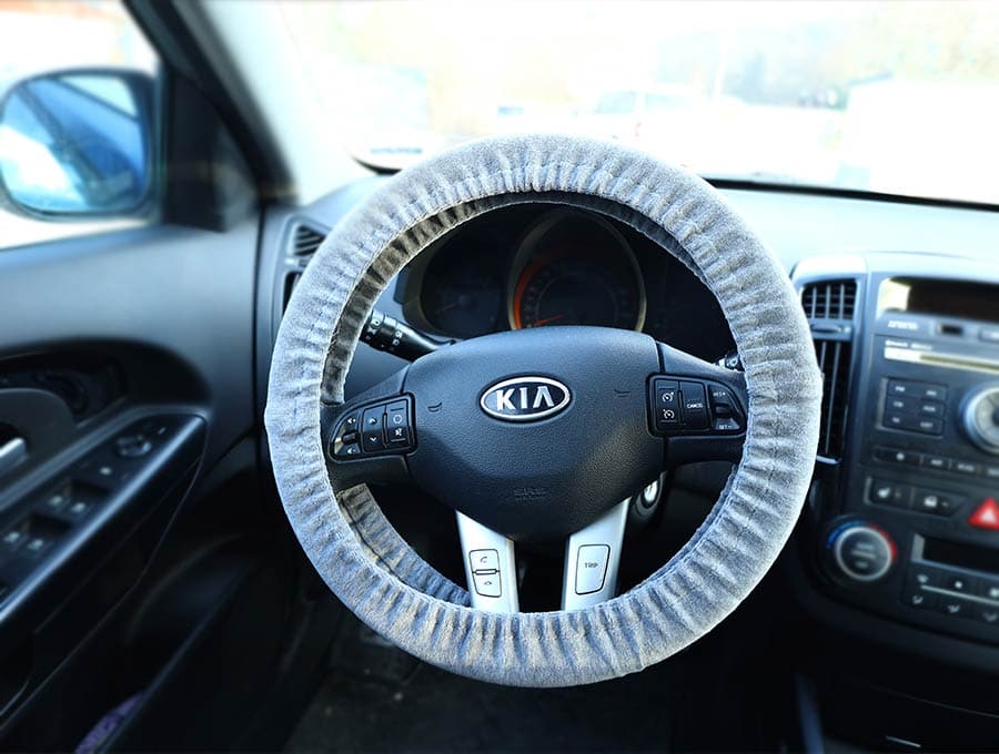DIY steering wheel cover
