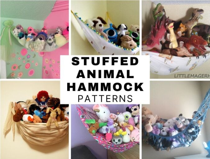 diy stuffed animal hammock