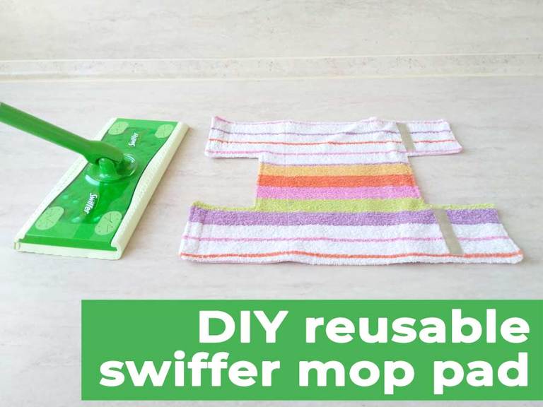 DIY Reusable Swiffer Mop Pads (Wet or Dry) | How to Make Swiffer Pads