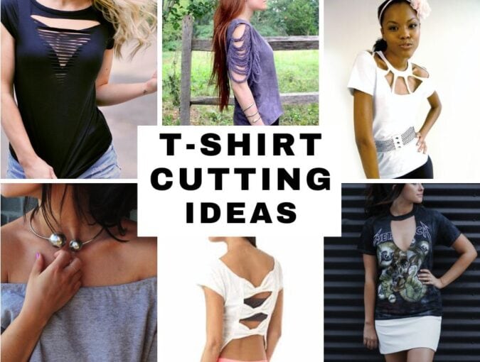 after school Eccentric vitamin Ingenious DIY T-Shirt Cutting Ideas - 19 Ways To Cut Up A T-shirt ⋆ Hello  Sewing