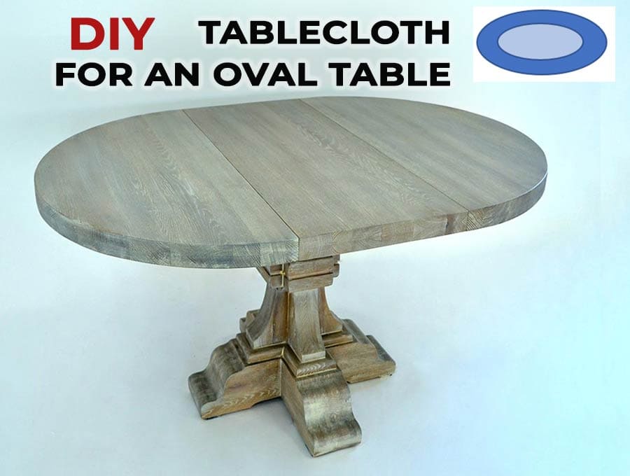 diy tablecloth for oval table