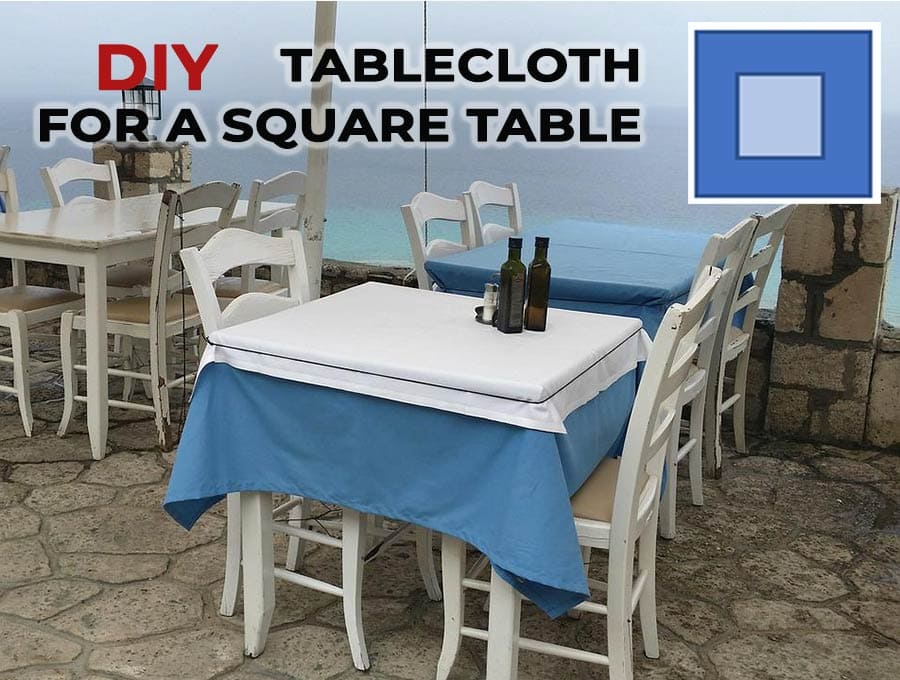 diy tablecloth for square table