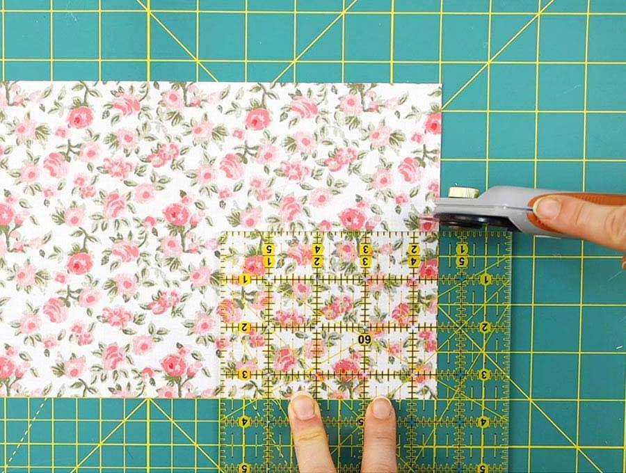 cutting fabric for diy tea bag