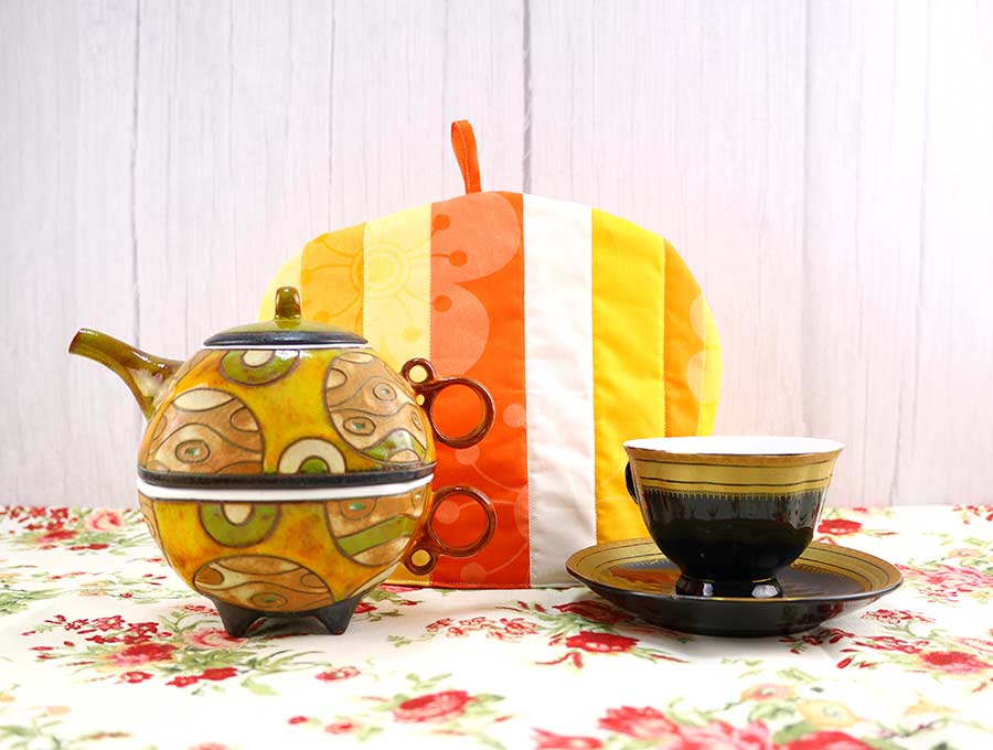 diy tea cozy teapot and a tea cup