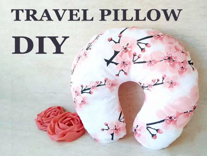 DIY Travel pillow - how to make neck pillow