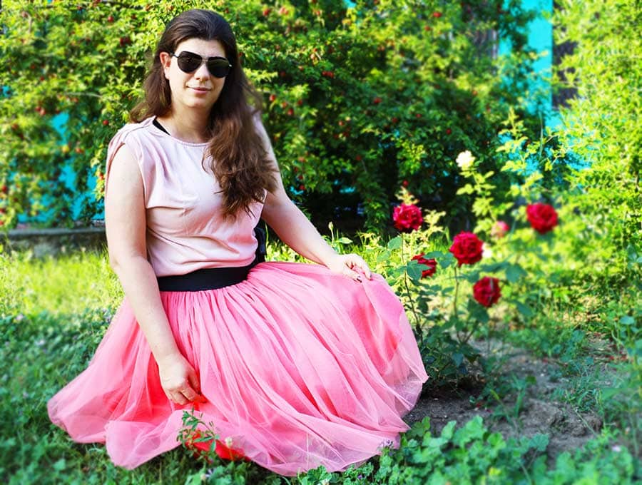 tulle midi skirt diy