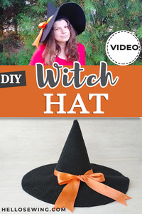 DIY Witch Hat Tutorial (VIDEO) ⋆ Hello Sewing