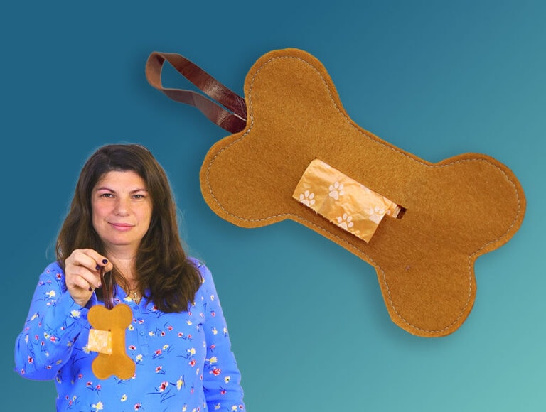 DIY Dog Poop Bag Holder [VIDEO + Free Sewing Pattern]