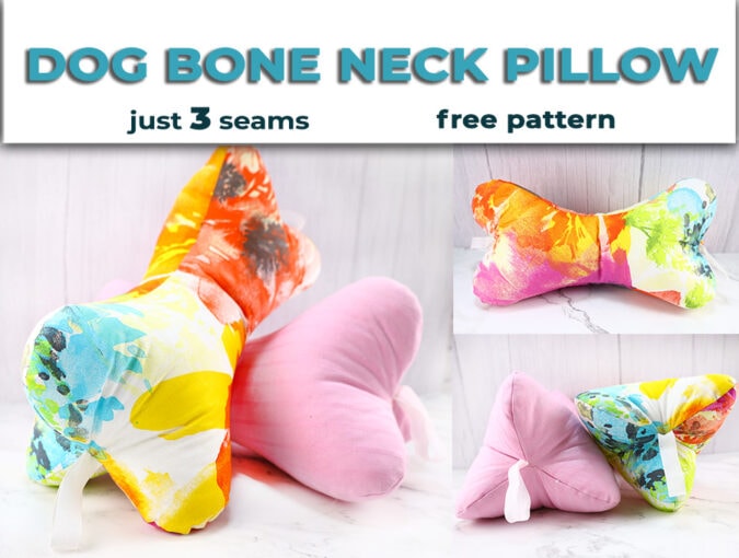 dog bone neck pillow pattern