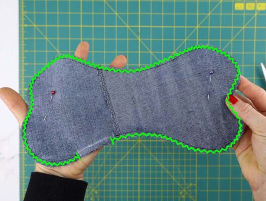 DIY Dog Bone Toy Out Of Jeans ⋆ Hello Sewing