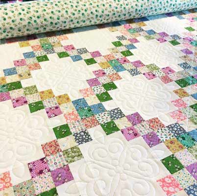 Double Irish Chain quilt