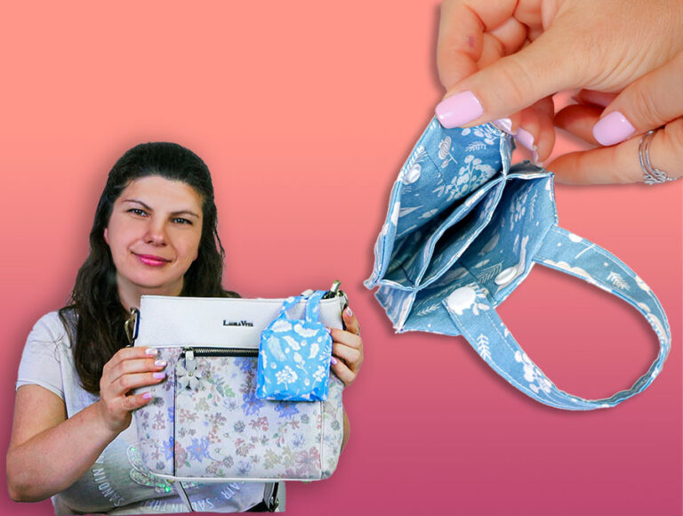 DIY Double Mini Pouch with Card Pocket // Sewing Pattern and VIDEO