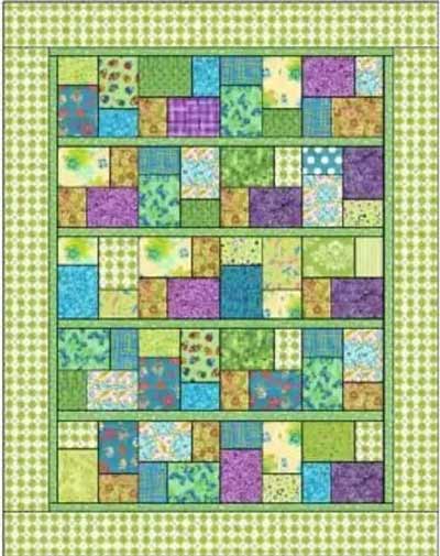Double slice layer cake quilt pattern