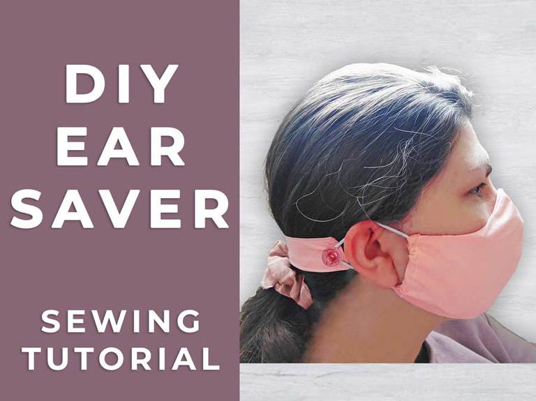 DIY Ear Saver for Face Masks | Ear Guards for Nurses (+7 addl ear protectors ideas)