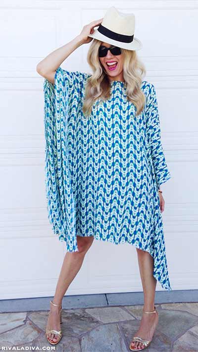 Easy summer kaftan dress