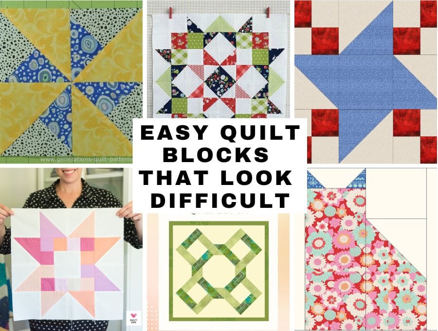 Easy Quilt Blocks That Look Difficult – These Are Not As Hard As You Think!  ⋆ Hello Sewing
