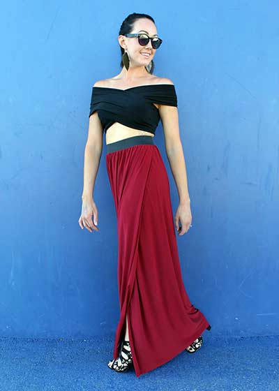 Tube Top PDF Sewing Pattern Easy, Beginner Friendly Long, Mid-length, Crop  Top Strapless Bandeau Jersey Stretch Knit 