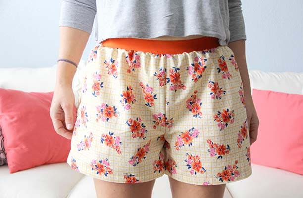 Easy Beach Shorts Sewing Pattern for Women High Waisted Shorts Sewing  Pattern Mid Waisted Shorts Pattern Sew Pajama Shorts Beginner 