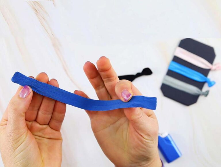 DIY Fold Over Elastic Hair Ties Or Headbands In 2 Minutes ⋆ Hello Sewing