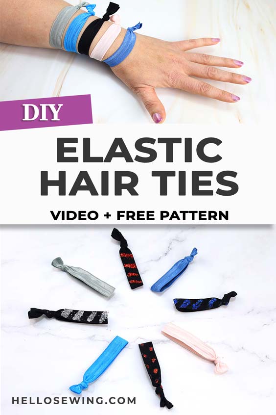 DIY Fold Over Elastic Hair Ties Or Headbands In 2 Minutes ⋆ Hello Sewing