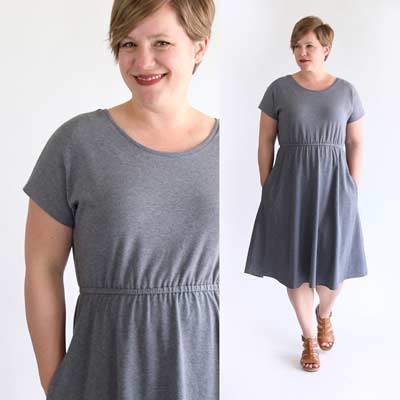 T shirt dress with best sale pockets pattern