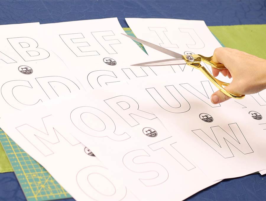 DIY Sewn Fabric Alphabet Letters