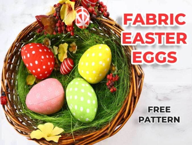 fabric Easter egg pattern